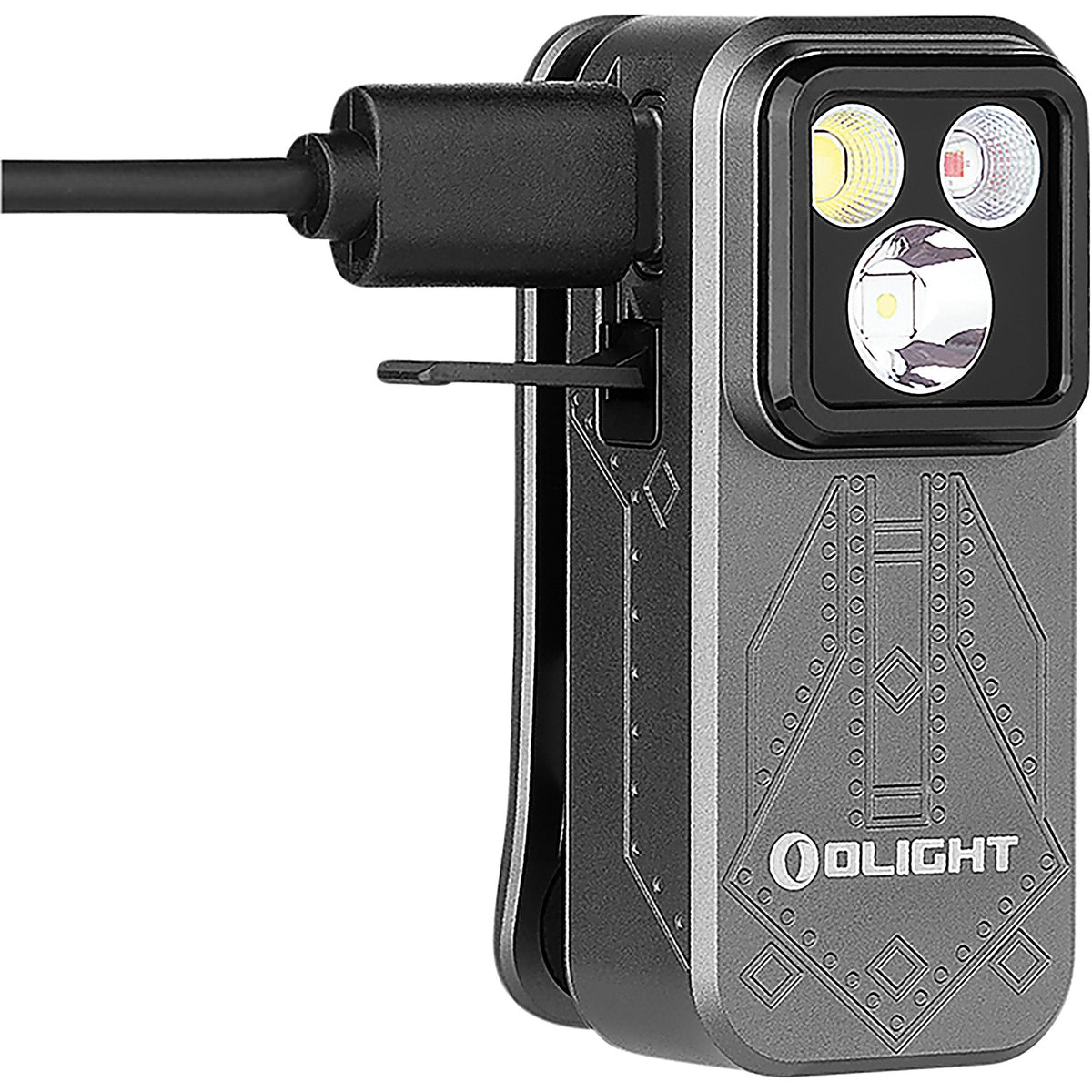 Olight - OLOCLIPPROPS - Compact 3-In-1 Clip Light with Flood, Spot, Red Lighting, Magnetic Carry, and USB-C Charging.
