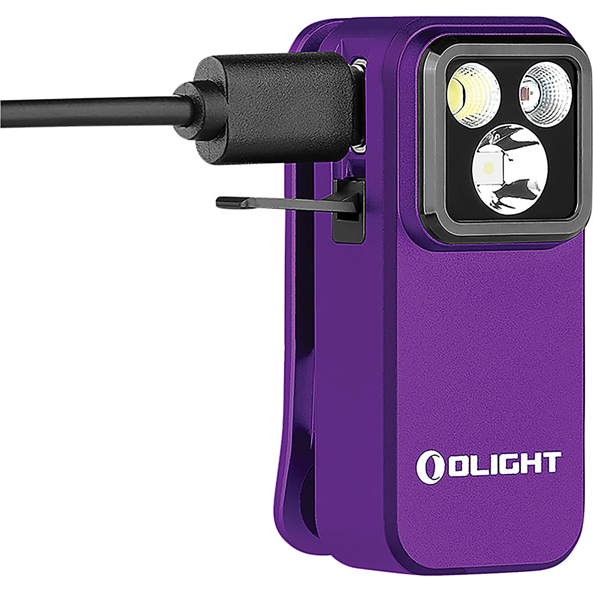 Olight - OLOCLIPPROPU - Compact 3-In-1 Clip Light with Flood, Spot, Red Lighting, Magnetic Carry, and USB-C Charging.