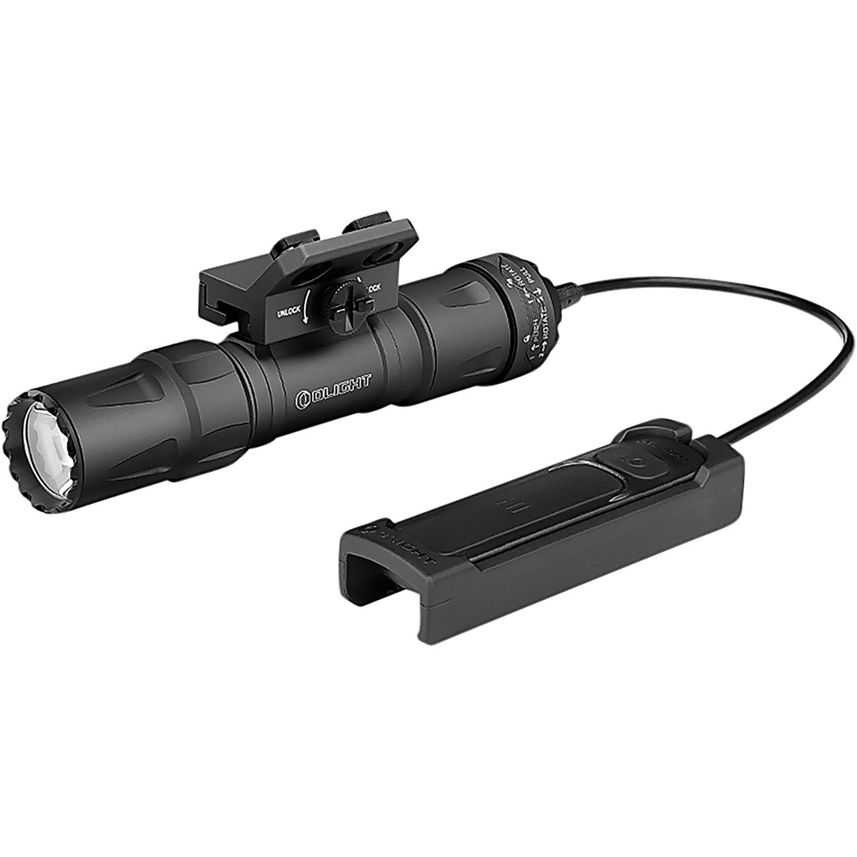 Olight - OLODINSBKM - High-Output Weapon Light with Dual-Fuel Capability and Secure Mounting.