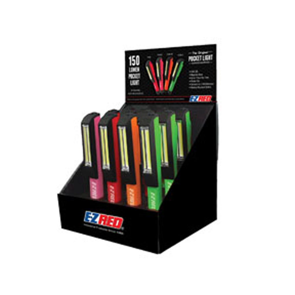 E-Z Red PCOB12PKC 12 Pack Multi Color Pocket COB LED Light Stick