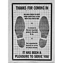 John Dow PFM500 500/BX Paper Floor Mats