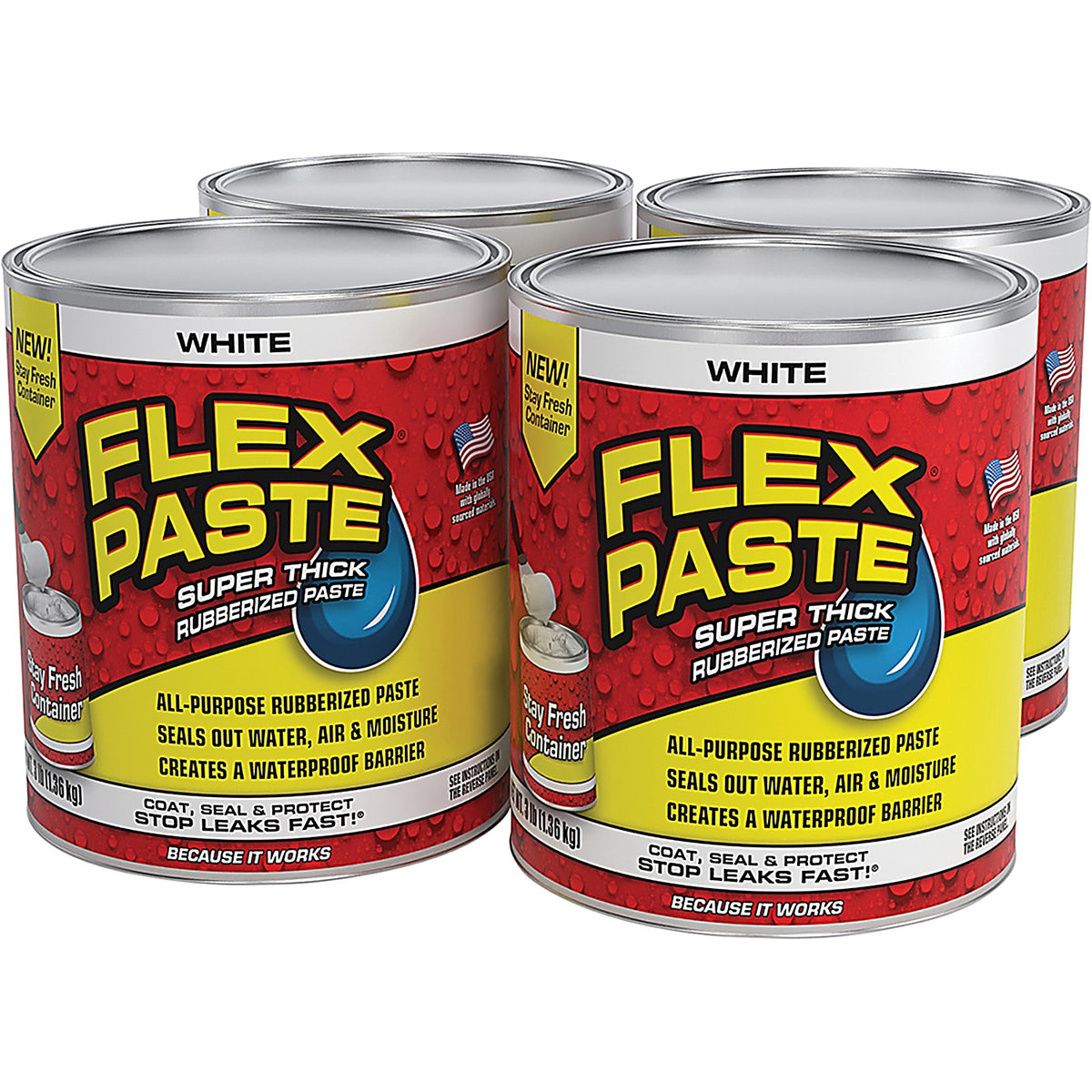 Flex Seal - PFSWHTR32 - Flex Paste White 3 lb