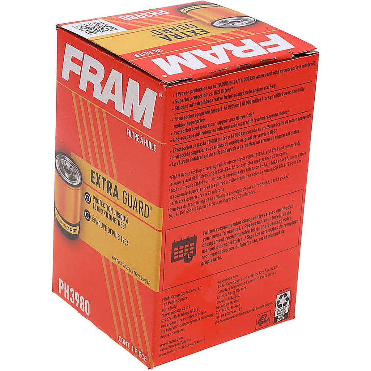 Fram Filters PH3980 Full-Flow Lube Spin-on