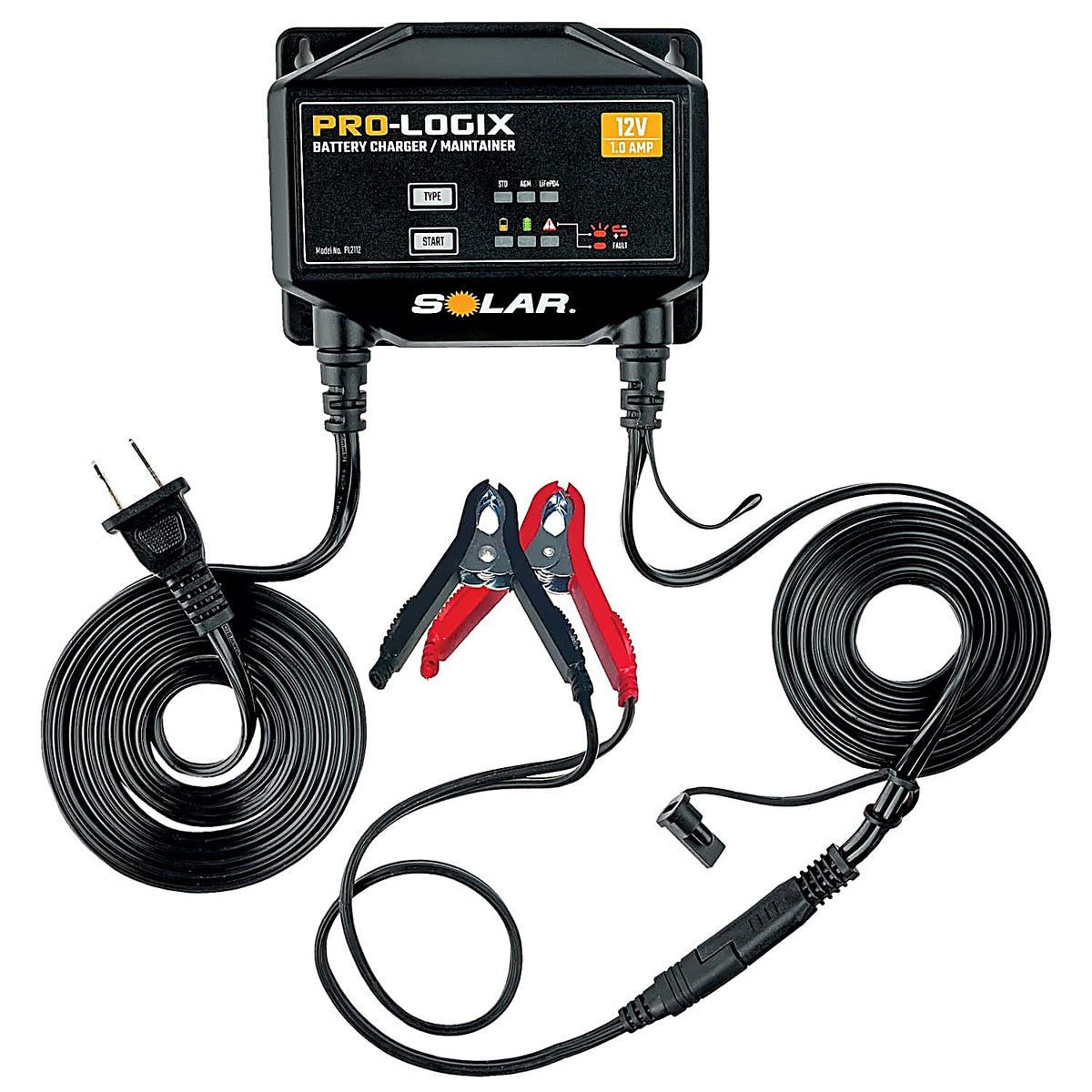 Solar PL2112 1.0 Amp 12V Intelligent Battery Charger / Maintainer