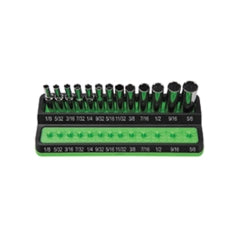 Mechanics Time Savers PSH25S-GRN 1/4in. Peg Socket Holder, SAE, green