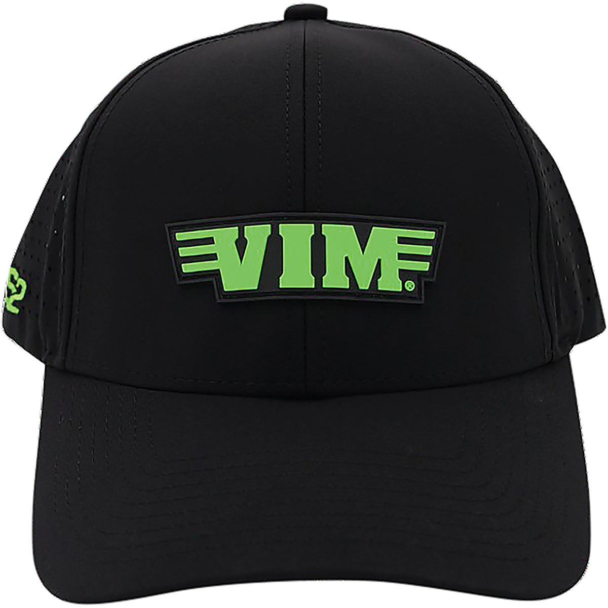 VIM Tools - PVCBK-6 - Black PVC Hat, Green Vim and S2 Logo (6 Panel)