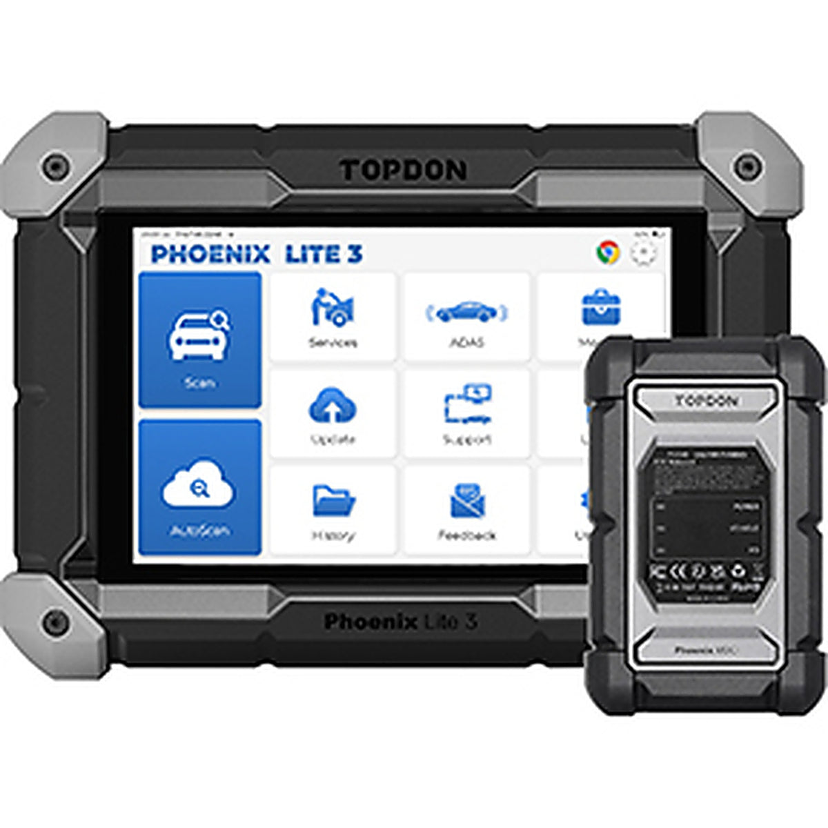 TOPDON - PXLITE3 - 8 Inch Oe-Level Scan Tool, Serv Funcs, Bi-Directional Controls