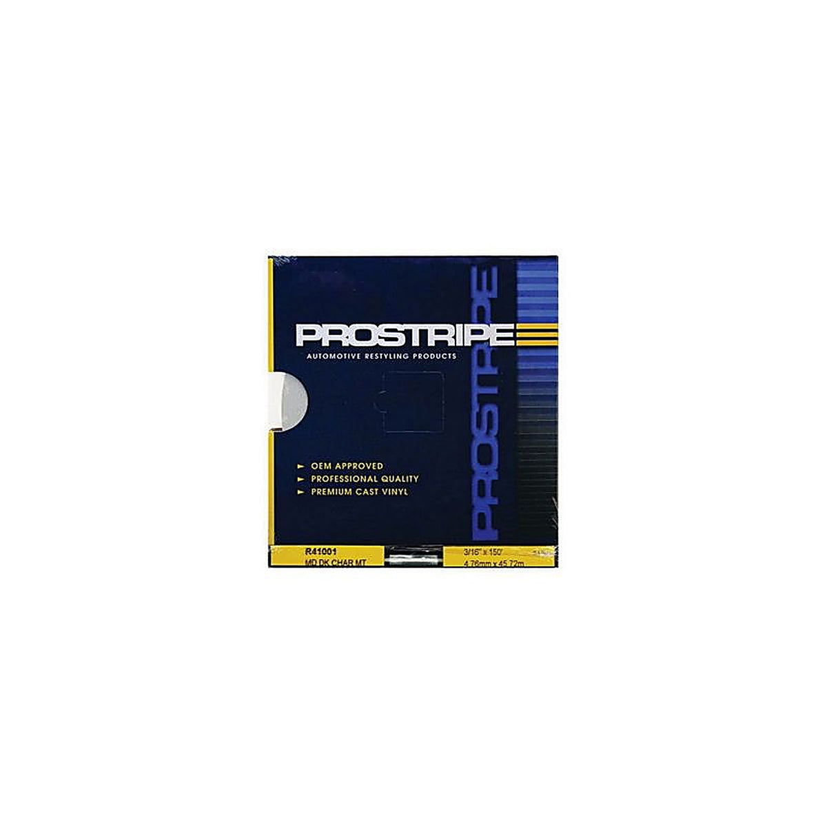 Prostripe - R41001 - 3/16 Inch X 150 ft Multistripes Medium Dark Charcoal Metallic