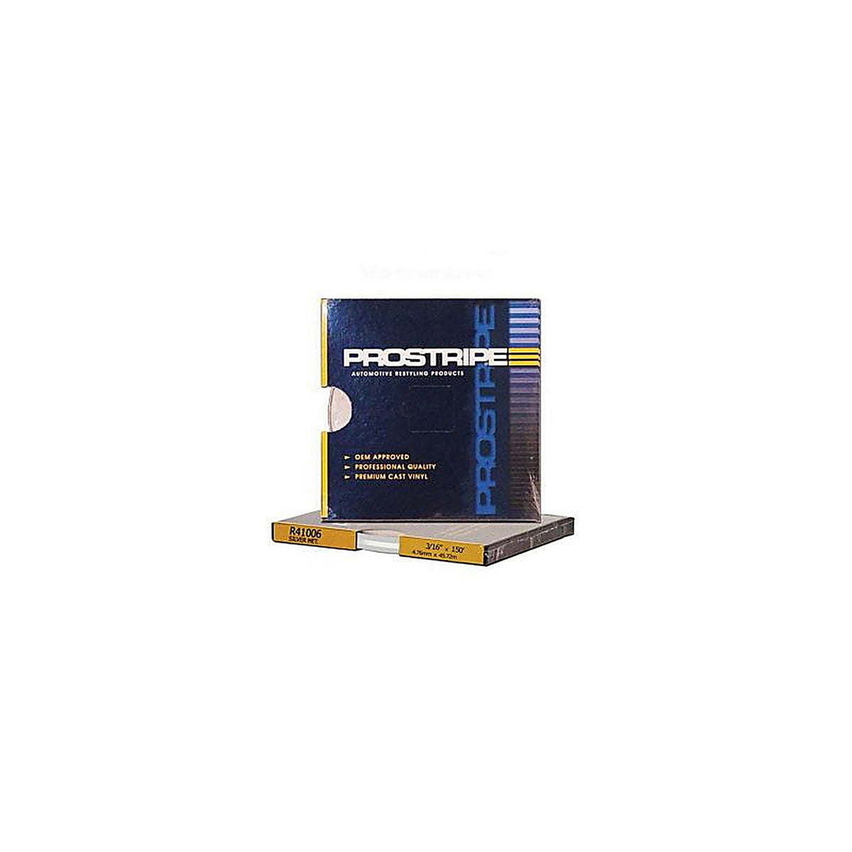 Prostripe - R41006 - 3/16 Inch X 150 ft Multistripes Silver Metallic