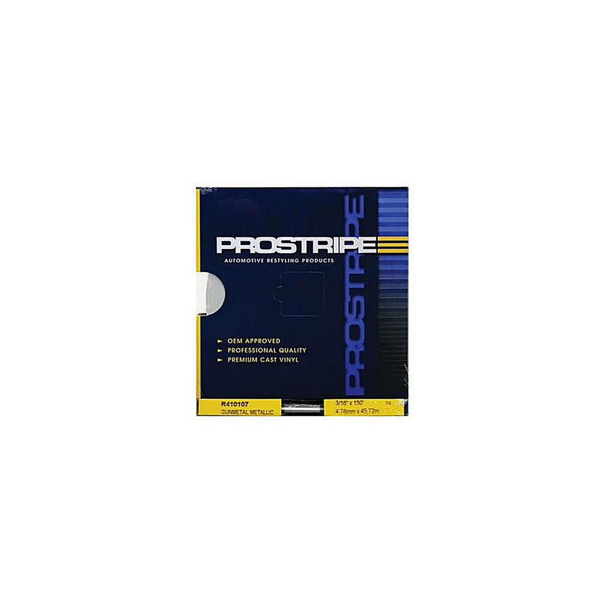 Prostripe - R410107 - 3/16 Inch X 150 ft Multistripes Gunmetal Metallic