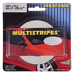 Prostripe R41114 3/16in. x 150ft. Premium Dual Color Multistripes Silver Met/Charcoal Metallic
