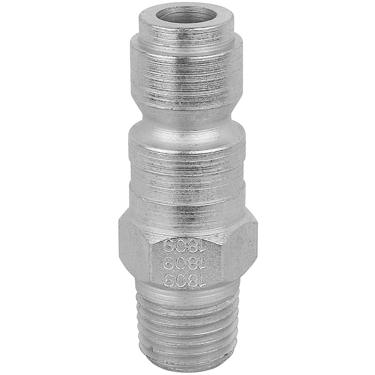 Milton S1809 P Style 1/4in. NPT Male Plug, 2/cd.