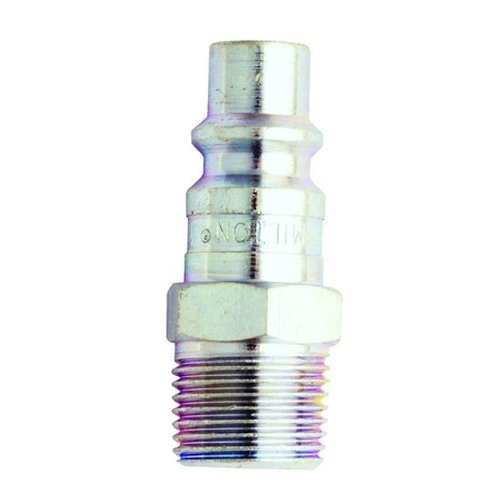 Milton S1839 H Style 1/4in. NPT Male Plug, 2/cd.
