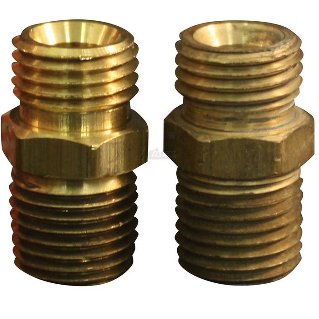 Milton S-648 M. Hex, 1/4in. NPT x 1/4in. NPS, 2/cd