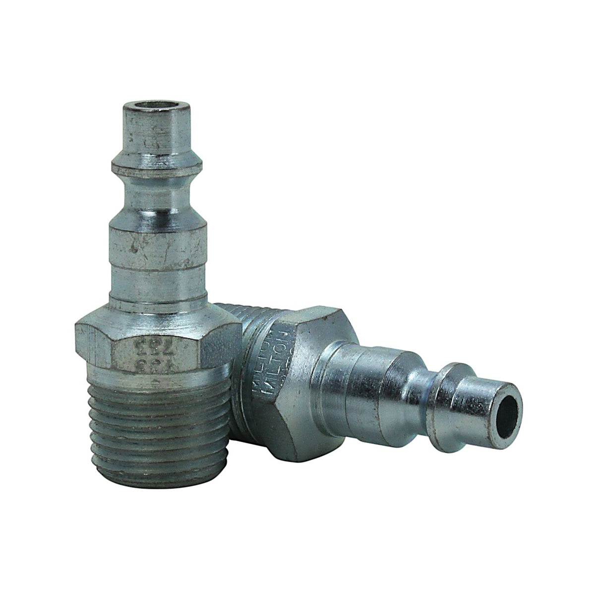 Milton S733 M Style 3/8in. Male NPT Plug, 2/cd