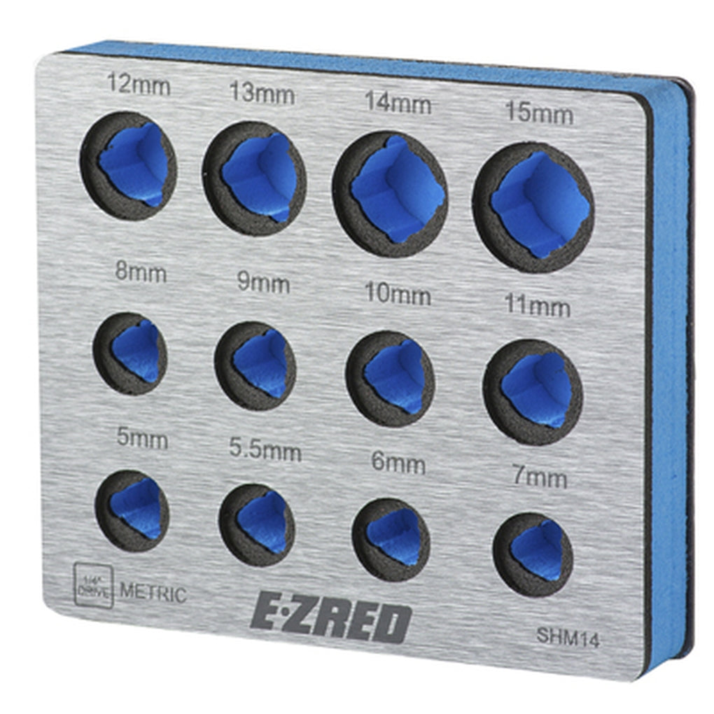 E-Z Red SHM14 1/4 Metric Magnetic Socket Holder