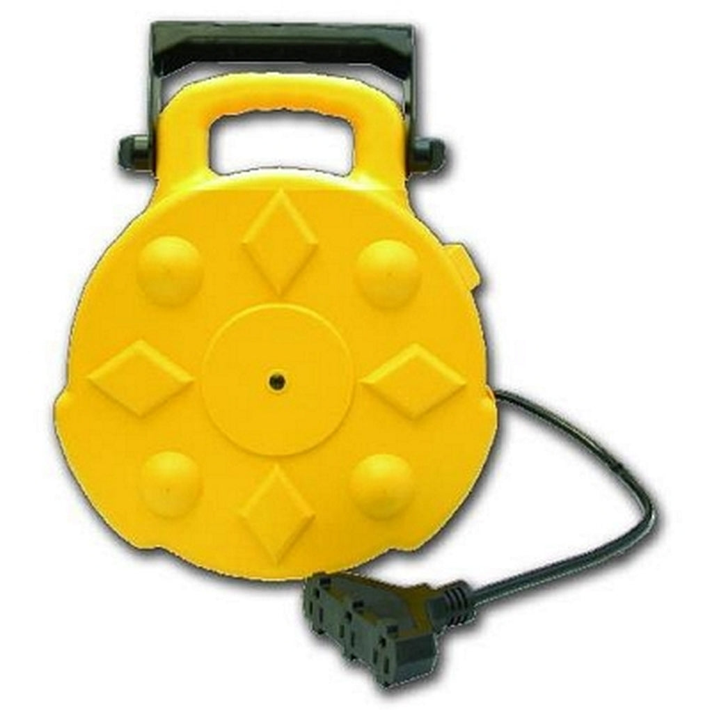 Bayco SL8903 Retractable Cord Reel Metal 3 Outlets 13amp