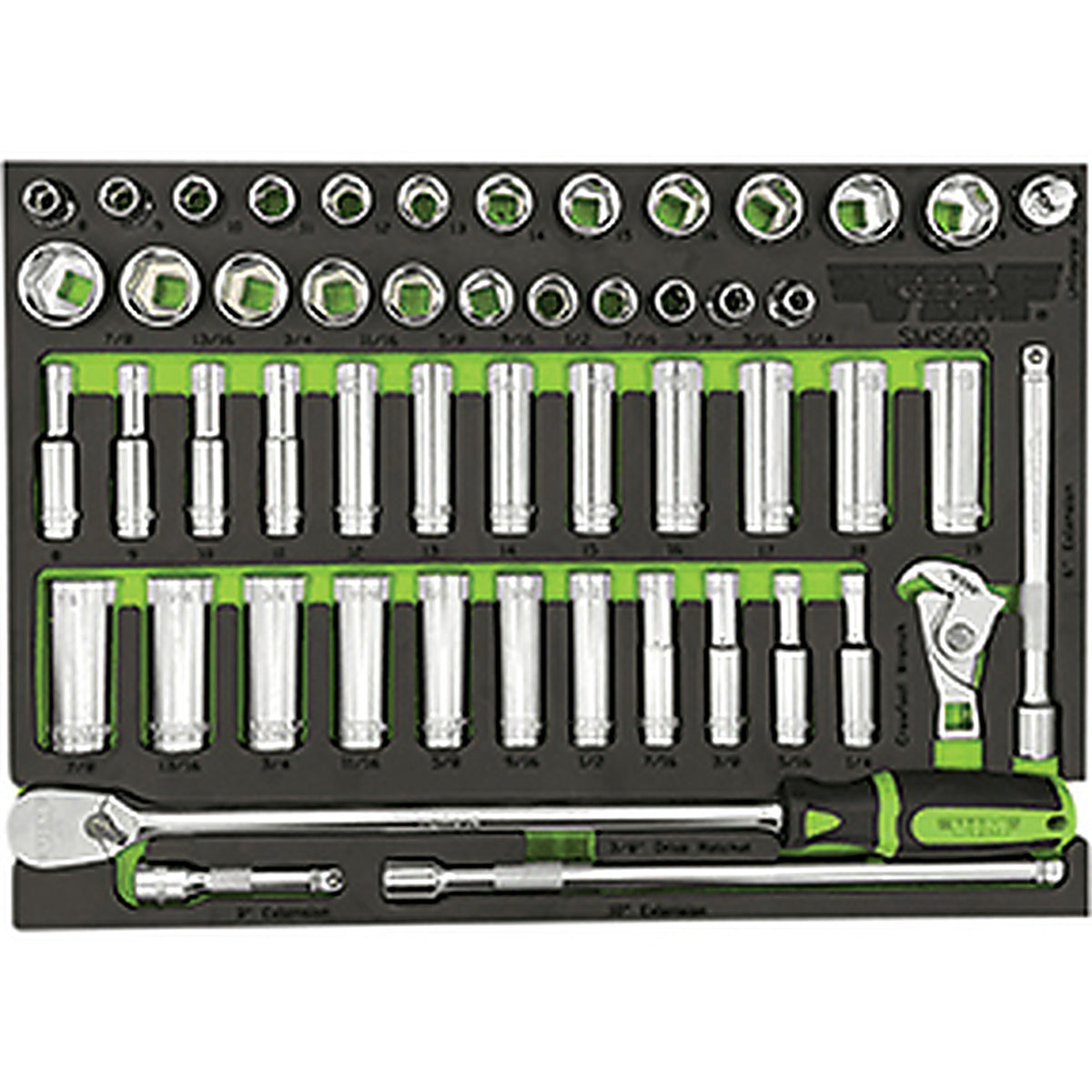 VIM Tools - SMS600 - 52 Piece 3/8 in Drive Socket Master Set