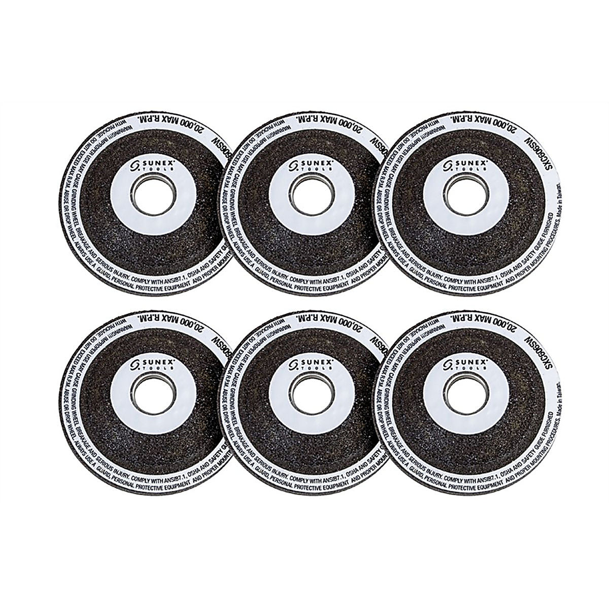 Sunex Tools SXC606GW6 2 Grinding Wheel for SXC606, 6pc.