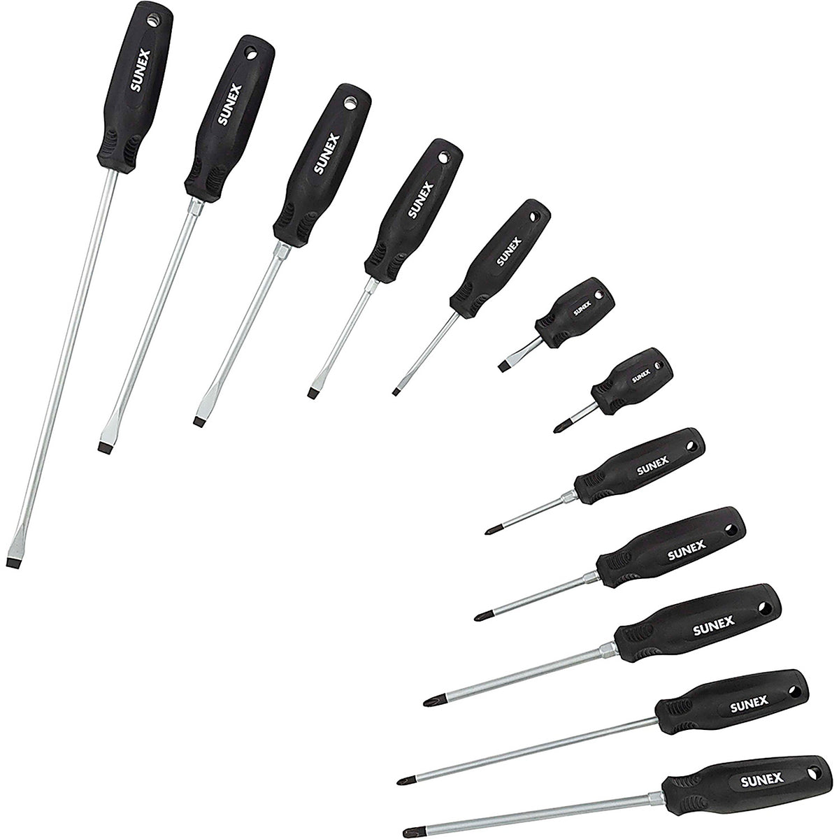 Sunex Tools - SXCSDS12 - 12 Piece Combination Screwdriver Set