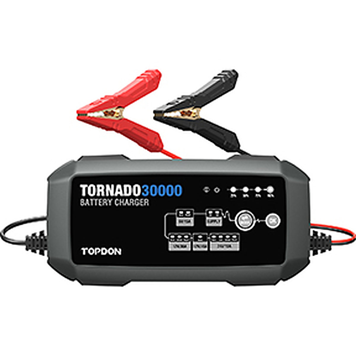 TOPDON - T30000 - 30a Smart Charger and Power Supply 12v/24v