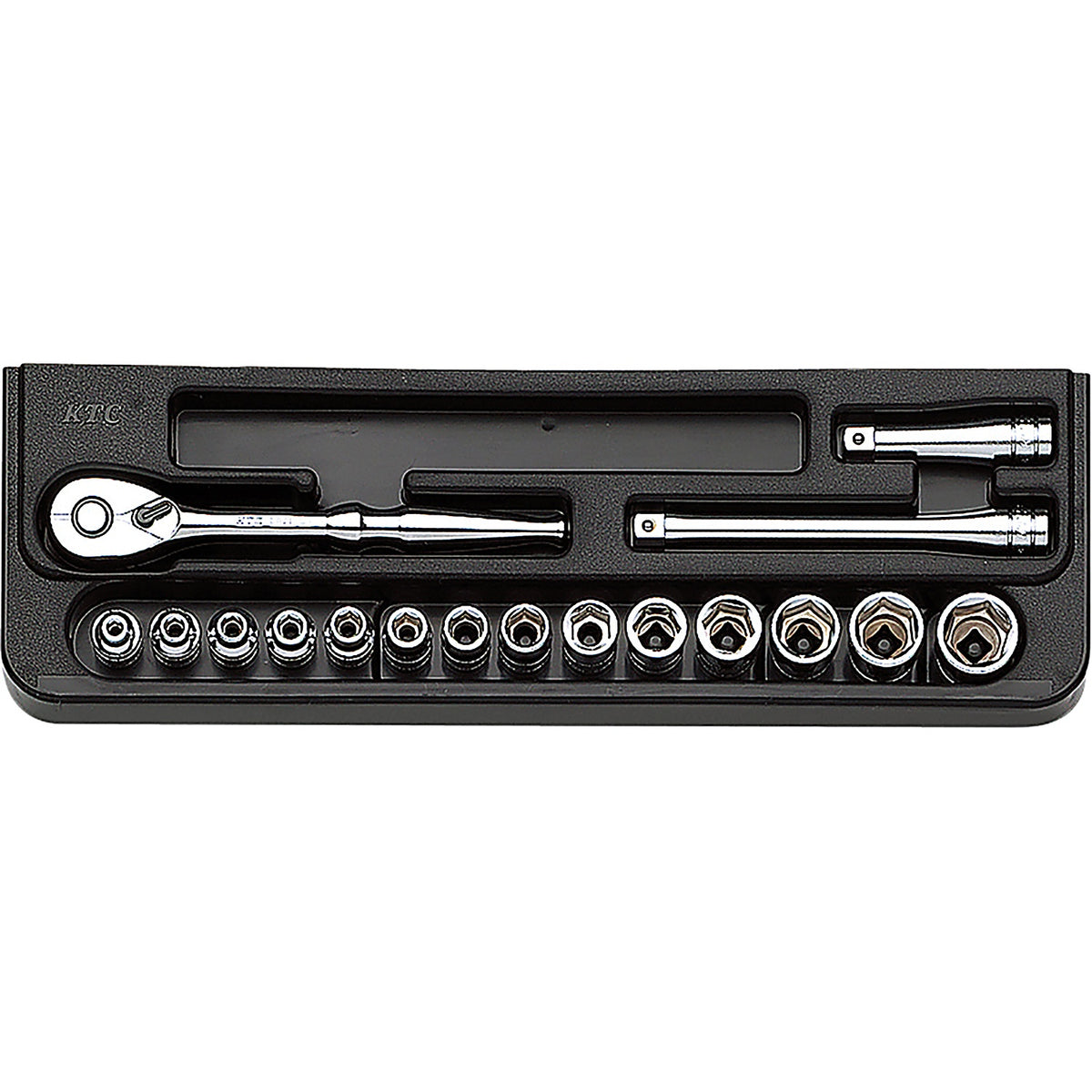 Nepros - TB214 - KTC 13 Piece Metric Socket Wrench Set in Molded Tray