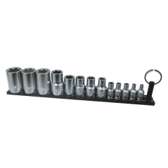 VIM TMS-ETORX Elite 13pc. in. Ein. Torx Set, E4 Thru E24, package on a Black Magrail