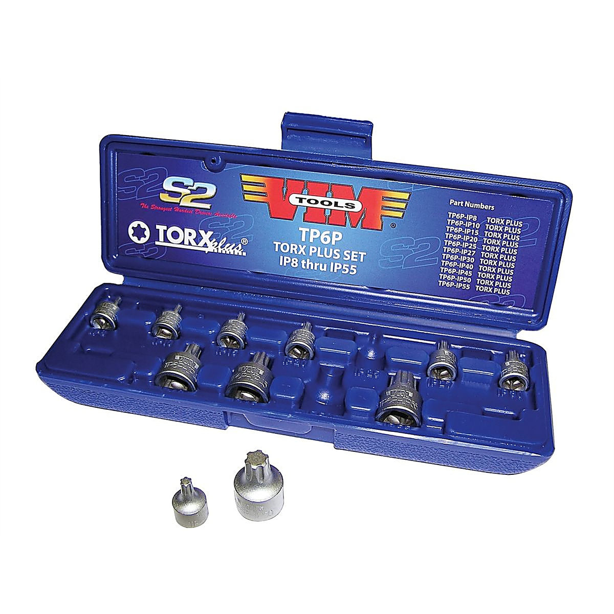 VIM Tools TP6P 11pc. Torx Plus Set, IP8 thru IP 55