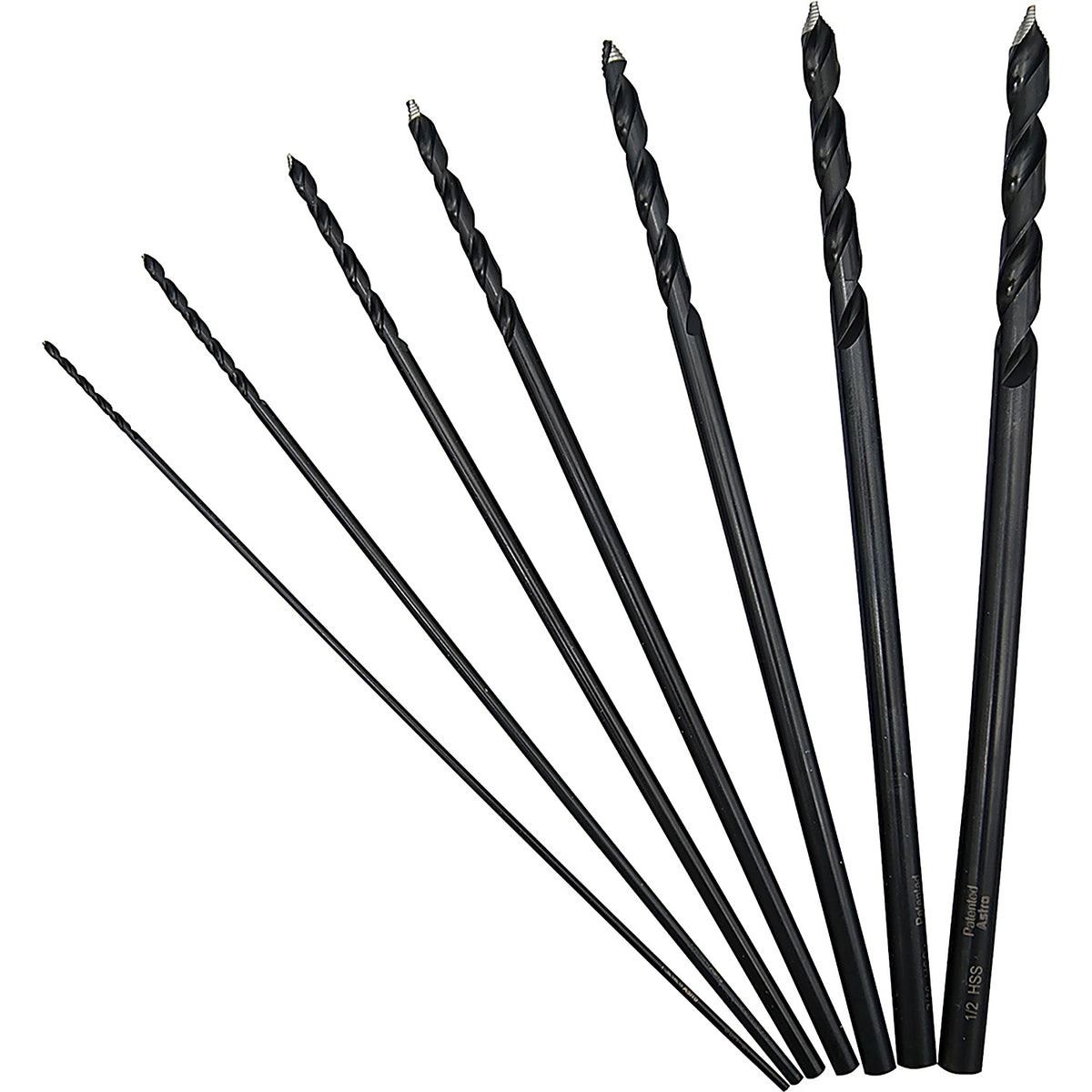 Astro Pneumatic - TS7 - Onyx 7Pc Turbostep Aircraft Extension Length Drill Bit Set