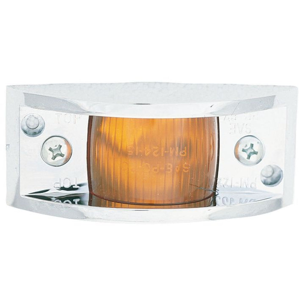 Peterson - V122XA - Amber Vanguard II Chrome Clearance & Side Marker Light
