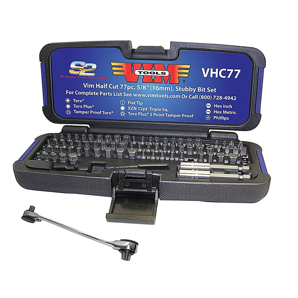 VIM Tools VHC77 77 PC. Half Cut Set, Torx