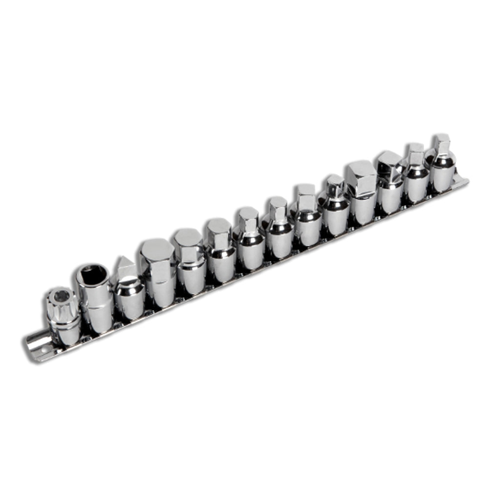 Wilmar Performance Tool W54287 15-Piece Drain Plug Socket Set