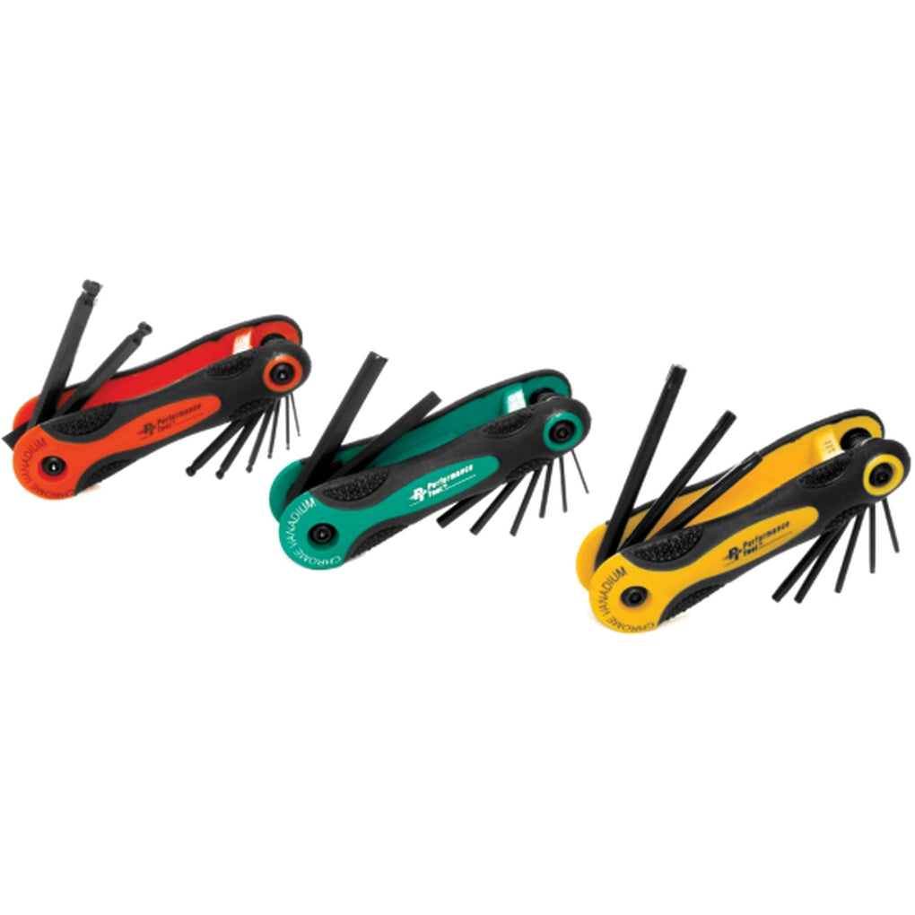 Wilmar Performance Tool W80287 3 Piece Folding Key Set
