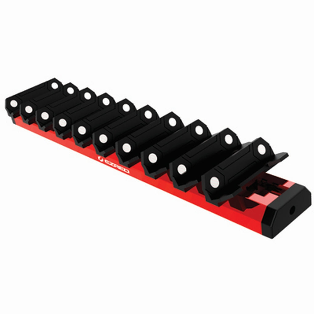 E-Z Red WR10-RD 10 Pc. Magnetic Wrench Rack, Red